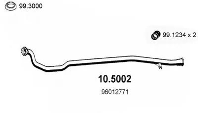 Труба выхлопного газа ASSO купить