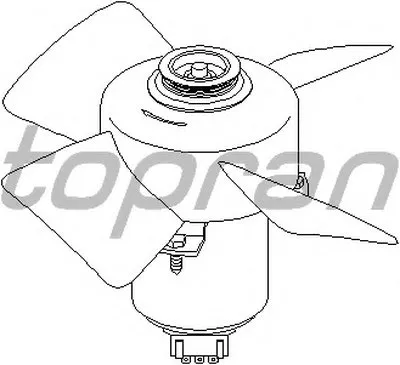Вентилятор, охлаждение двигателя TOPRAN купить