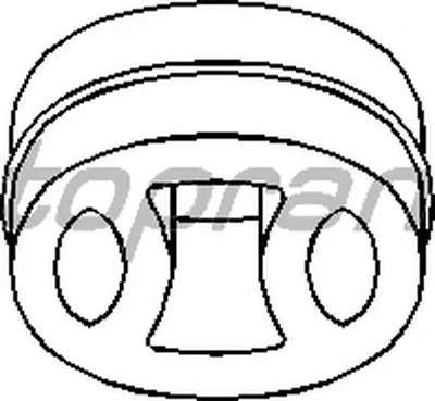 Кронштейн, глушитель TOPRAN купить