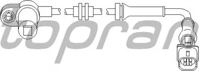 Датчик, частота вращения колеса TOPRAN купить