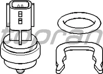 Датчик, температура охлаждающей жидкости TOPRAN купить