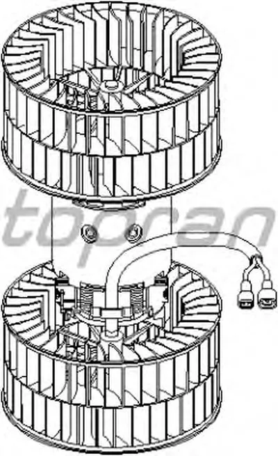 Электродвигатель, вентиляция салона TOPRAN купить