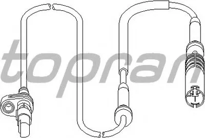 Датчик, частота вращения колеса TOPRAN купить