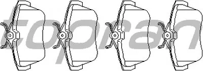 Комплект тормозных колодок, дисковый тормоз TOPRAN купить