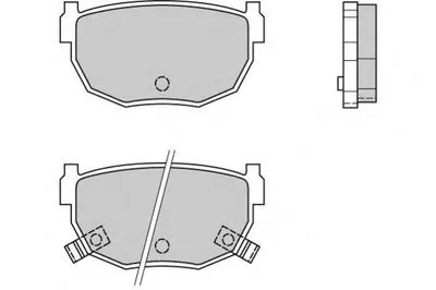 Комплект тормозных колодок, дисковый тормоз E.T.F. купить