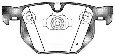 Комплект тормозных колодок, дисковый тормоз ADVANCE OPEN PARTS купить