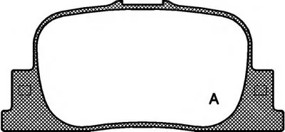 Комплект тормозных колодок, дисковый тормоз ADVANCE OPEN PARTS купить