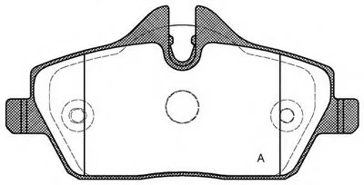 Комплект тормозных колодок, дисковый тормоз ADVANCE OPEN PARTS купить