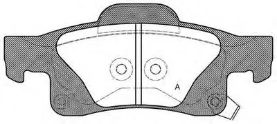 Комплект тормозных колодок, дисковый тормоз ADVANCE OPEN PARTS купить