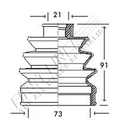 Пыльник, приводной вал FIRST LINE купить