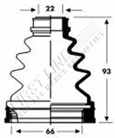 Пыльник, приводной вал FIRST LINE купить