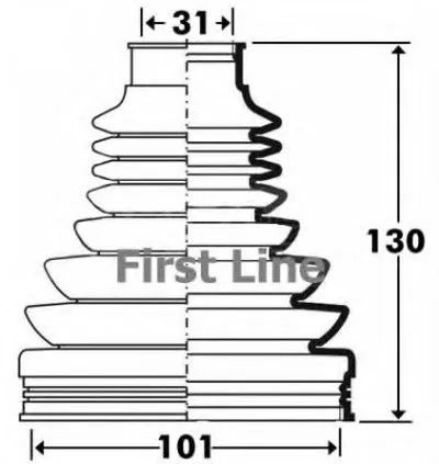 Пыльник, приводной вал FIRST LINE купить