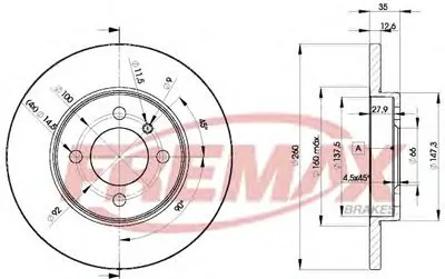 Тормозной диск Premium Carbon + FREMAX купить