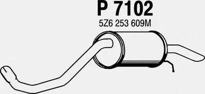 Глушитель выхлопных газов конечный FENNO купить