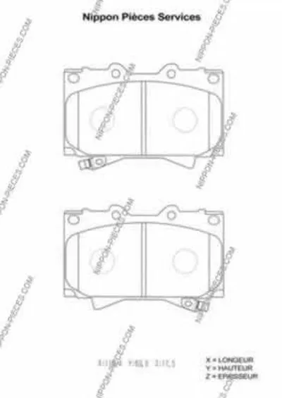 Комплект тормозных колодок, дисковый тормоз NPS купить