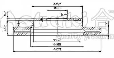 Тормозной диск ASHUKI купить