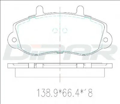 Комплект тормозных колодок, дисковый тормоз DITAS купить