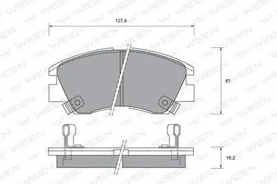 Комплект тормозных колодок, дисковый тормоз WEEN купить