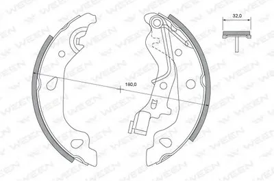Комплект тормозных колодок WEEN купить