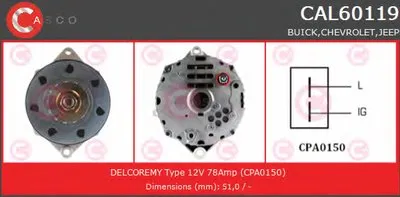 Генератор BRAND NEW SERIES CASCO купить