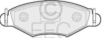 Комплект тормозных колодок, дисковый тормоз EEC купить