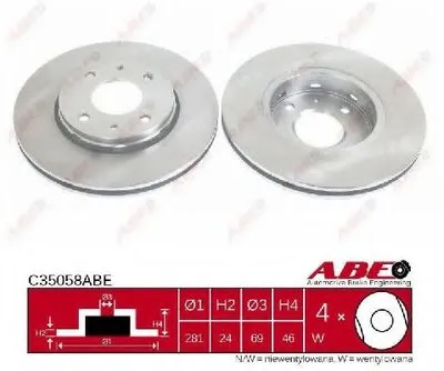 Тормозной диск ABE купить