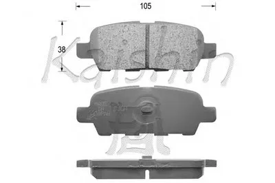 Комплект тормозных колодок, дисковый тормоз KAISHIN купить