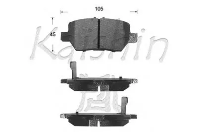 Комплект тормозных колодок, дисковый тормоз KAISHIN купить