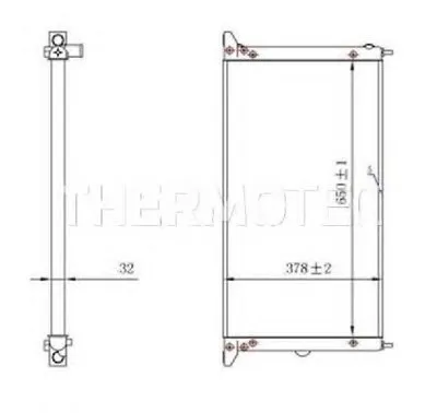 Радиатор, охлаждение двигателя THERMOTEC купить