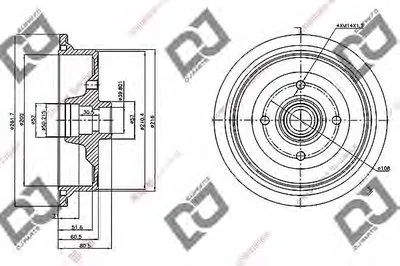 Тормозной барабан DJ PARTS купить