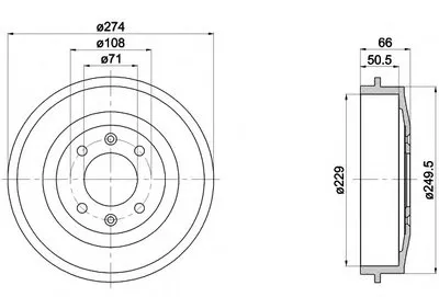 Тормозной барабан HELLA PAGID купить