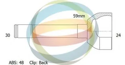 Шарнирный комплект, приводной вал ODM-MULTIPARTS купить