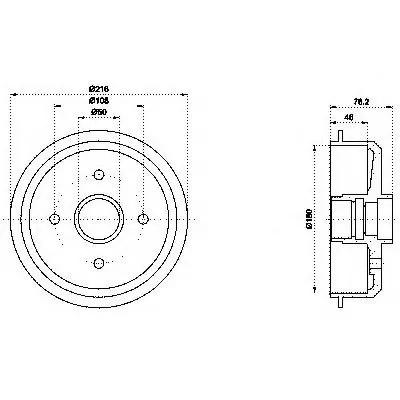Тормозной барабан HELLA купить