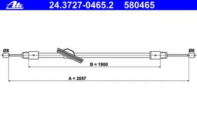 Трос, стояночная тормозная система ATE купить