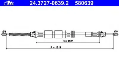 Трос, стояночная тормозная система ATE купить
