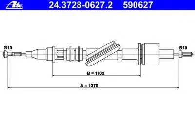 Тросик сцепления ATE купить