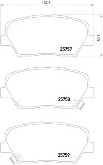 Комплект тормозных колодок, дисковый тормоз MINTEX купить