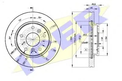 Тормозной диск ICER купить