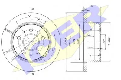 Тормозной диск ICER купить