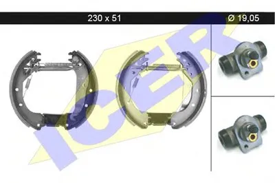 Комплект тормозных колодок ICER купить