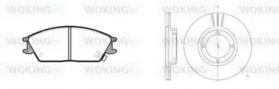 Комплект тормозов, дисковый тормозной механизм WOKING купить