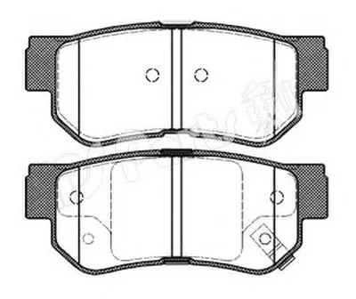 Комплект тормозных колодок, дисковый тормоз IPS Parts IPS Parts купить