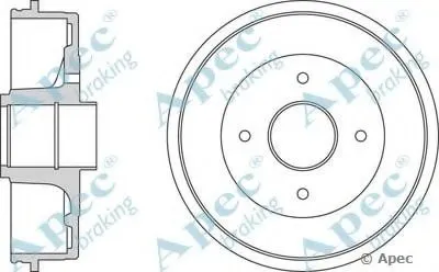 Тормозной барабан APEC braking купить