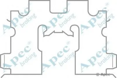 Комплектующие, тормозные колодки APEC braking купить