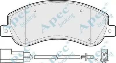 Комплект тормозных колодок, дисковый тормоз APEC braking купить