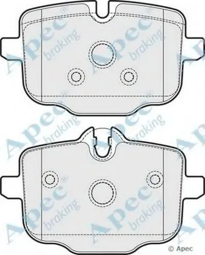 Комплект тормозных колодок, дисковый тормоз APEC braking купить