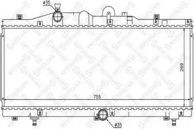 Радиатор, охлаждение двигателя STELLOX купить
