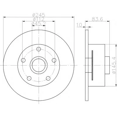 Тормозной диск PRO HELLA PAGID купить