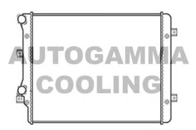 Радиатор, охлаждение двигателя AUTOGAMMA купить