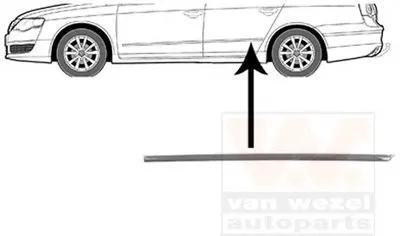 Облицовка / защитная накладка, дверь VAN WEZEL купить